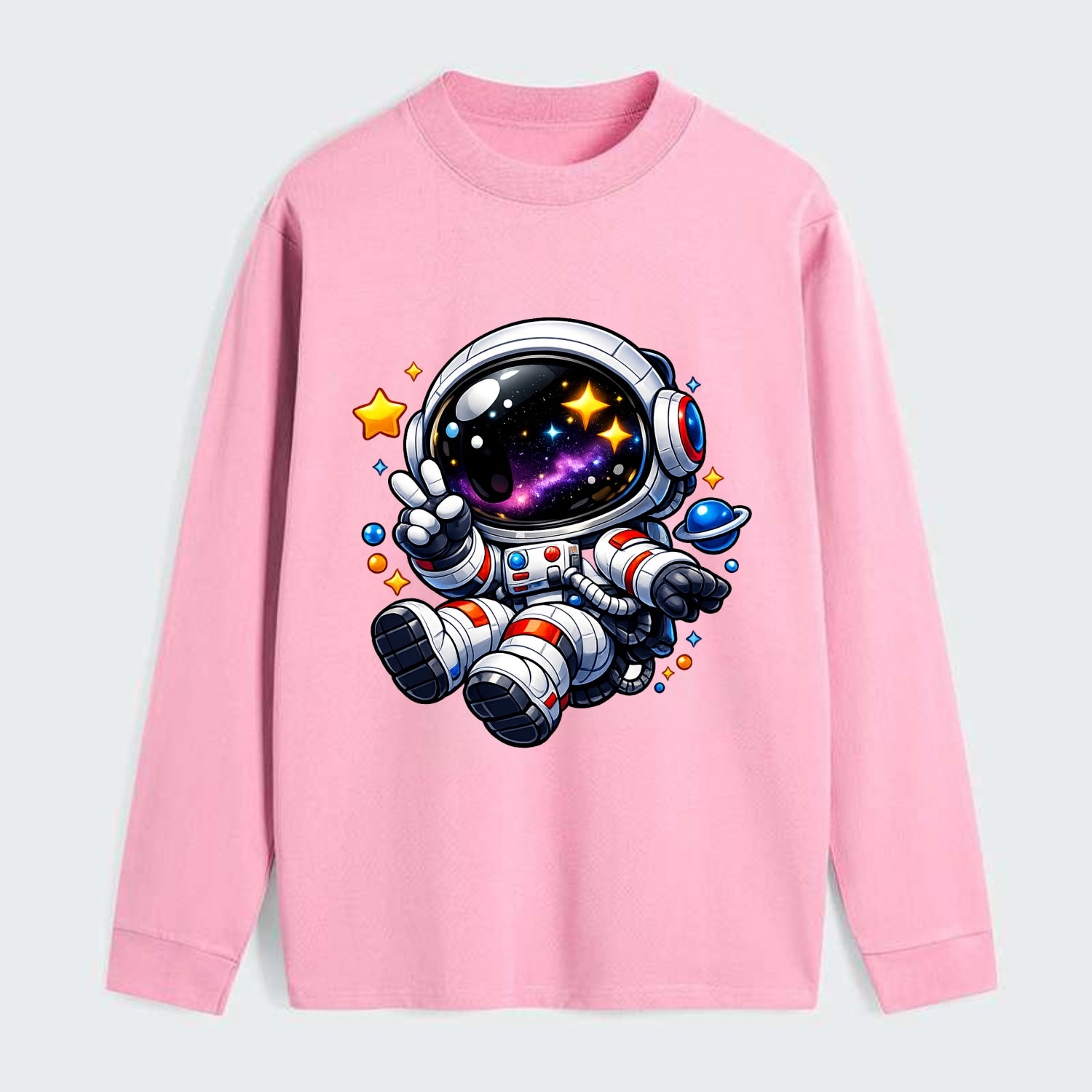 Space Explorer - Classic Long Sleeve Shirt - Pink