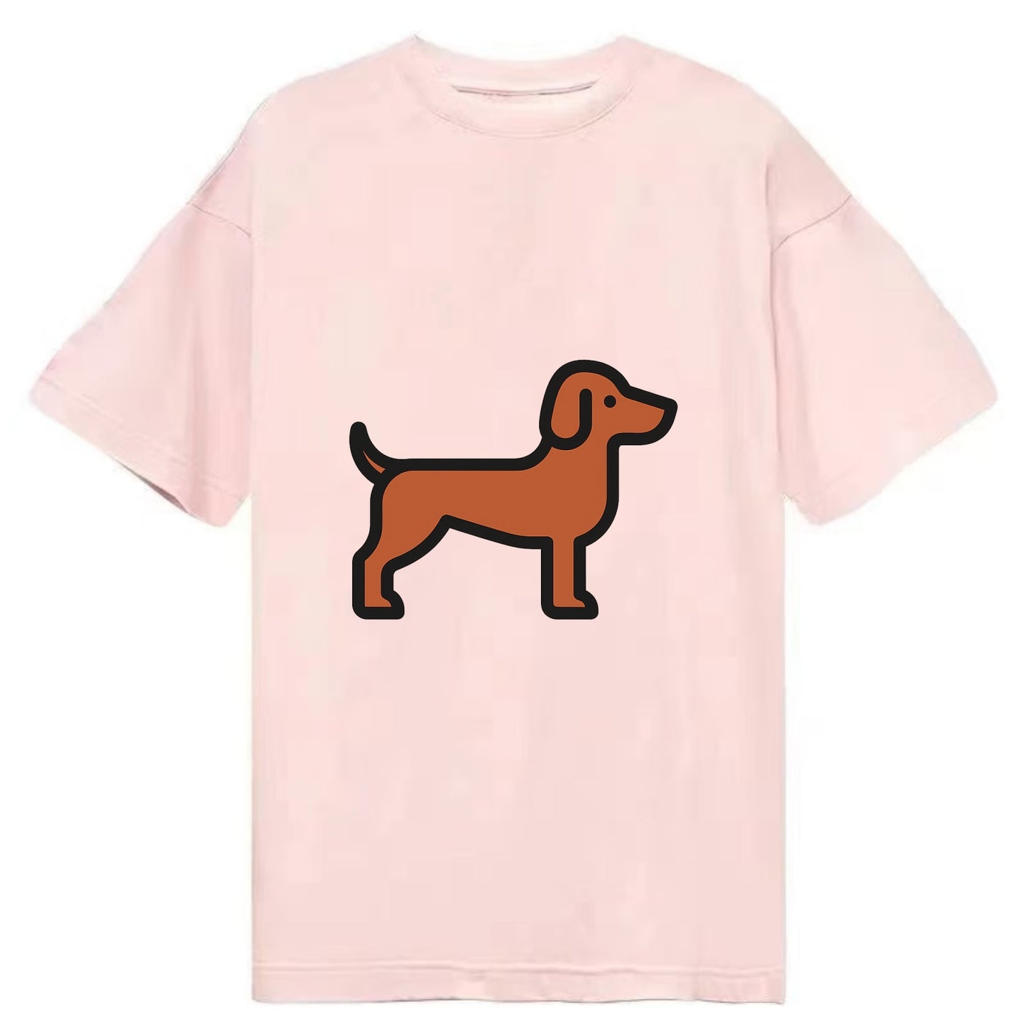Vizsla - Rust colored flat side profile - Classic T-shirt - Pink