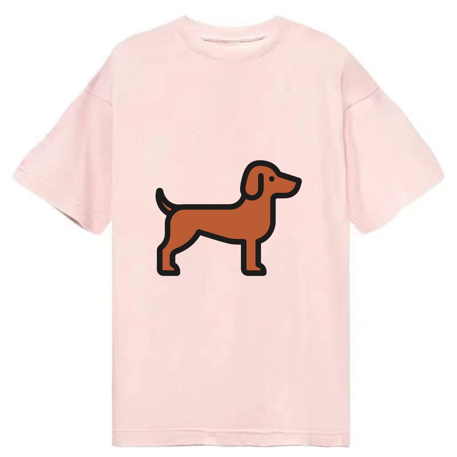 Vizsla - Rust colored flat side profile - Classic T-shirt - Pink