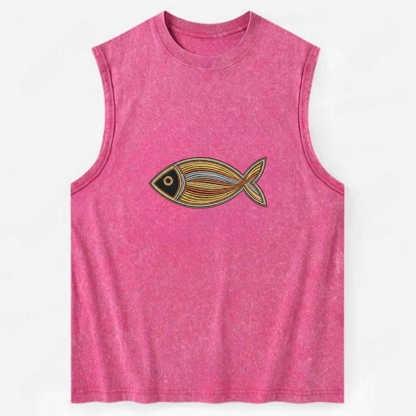 Ichthys - Vintage Washed Tank - Pink