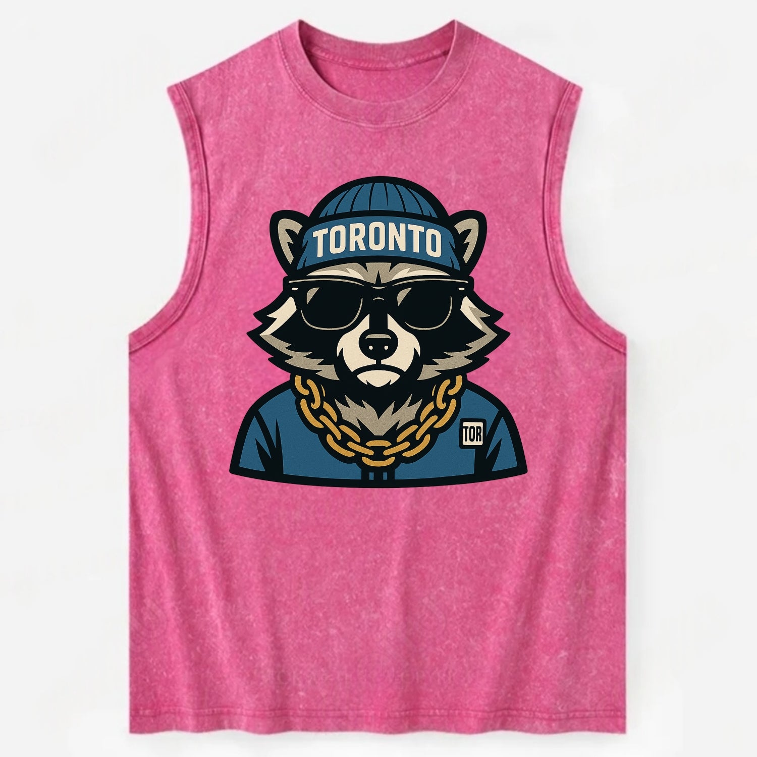 Toronto Raccoon - Vintage Washed Tank - Pink