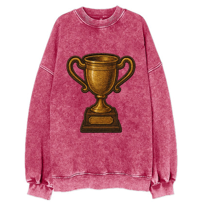 Trophy Cup  - Vintage Sweatshirt - Pink