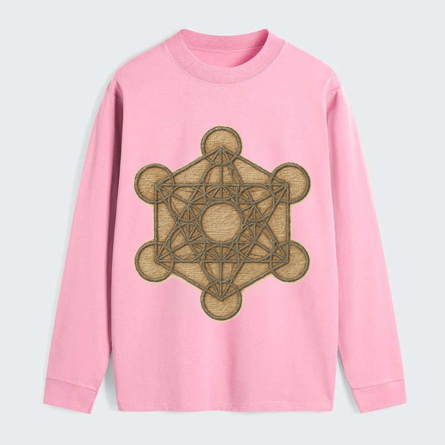 Metatron's Cube  - Classic Long Sleeve Shirt - Pink