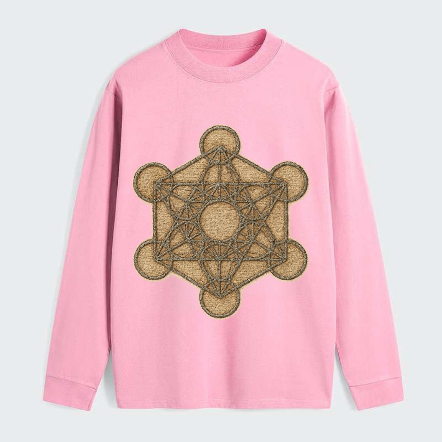 Metatron's Cube  - Classic Long Sleeve Shirt - Pink