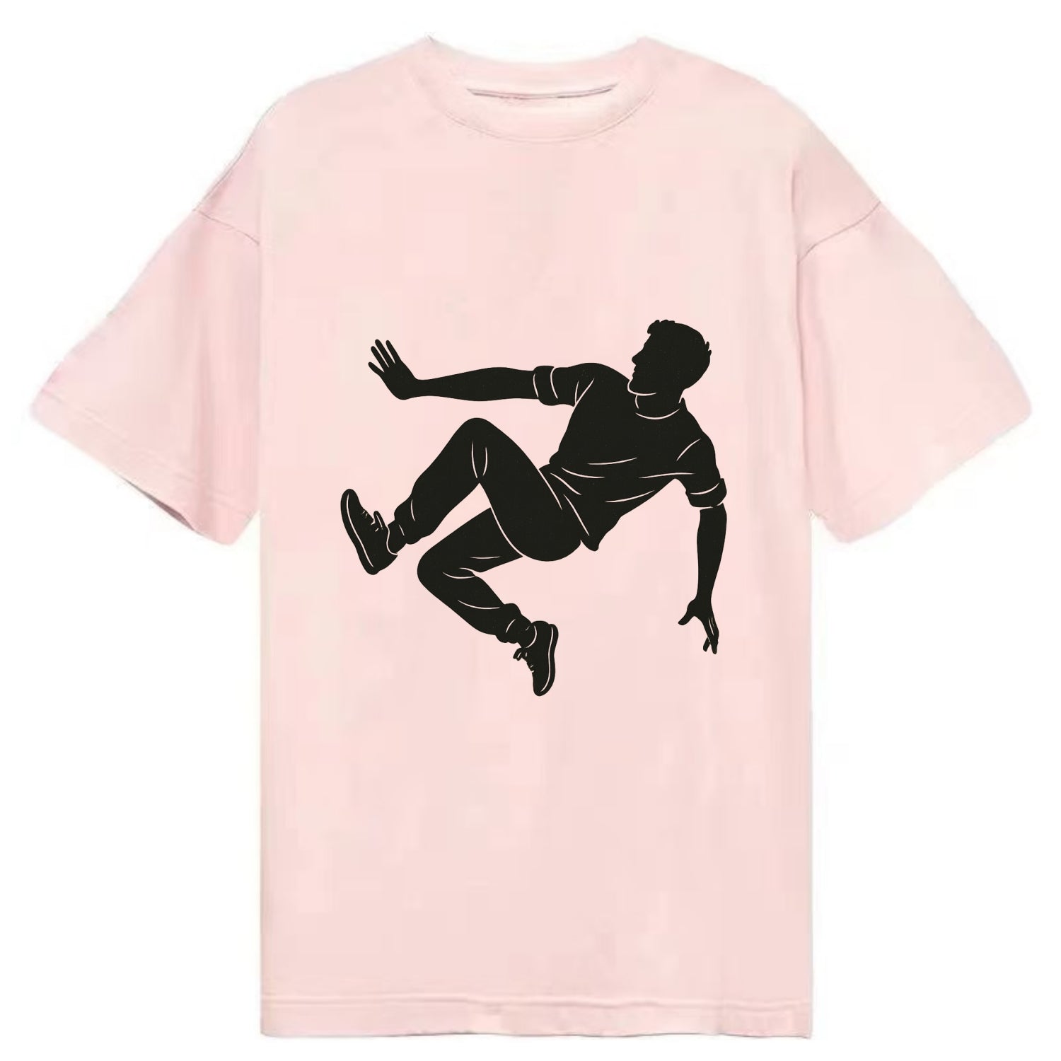 Parkour athlete wall run - Classic T-shirt - Pink