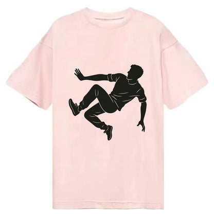 Parkour athlete wall run - Classic T-shirt - Pink