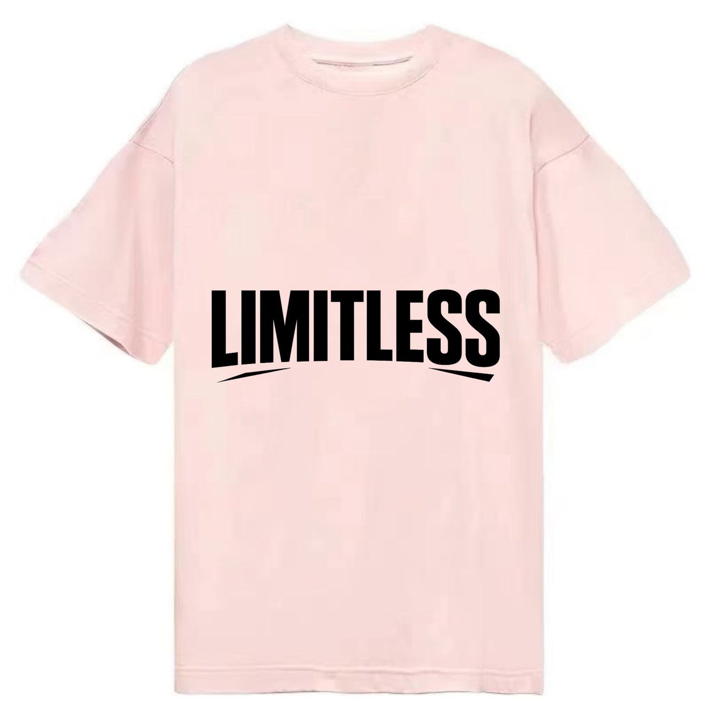 Bold typography design - "LIMITLESS" - no boundaries, infinite potential - Classic T-shirt - Pink
