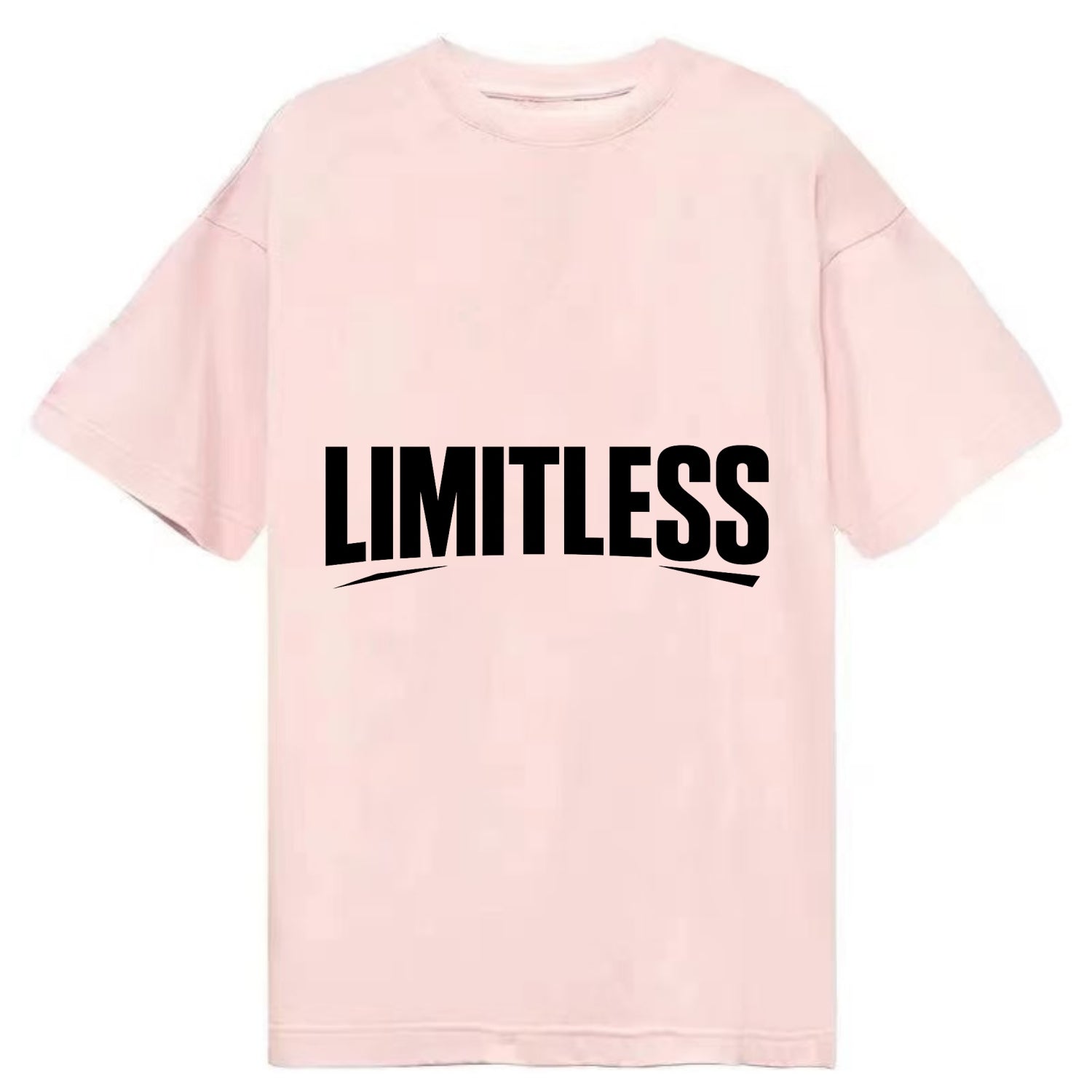 Bold typography design - "LIMITLESS" - no boundaries, infinite potential - Classic T-shirt - Pink
