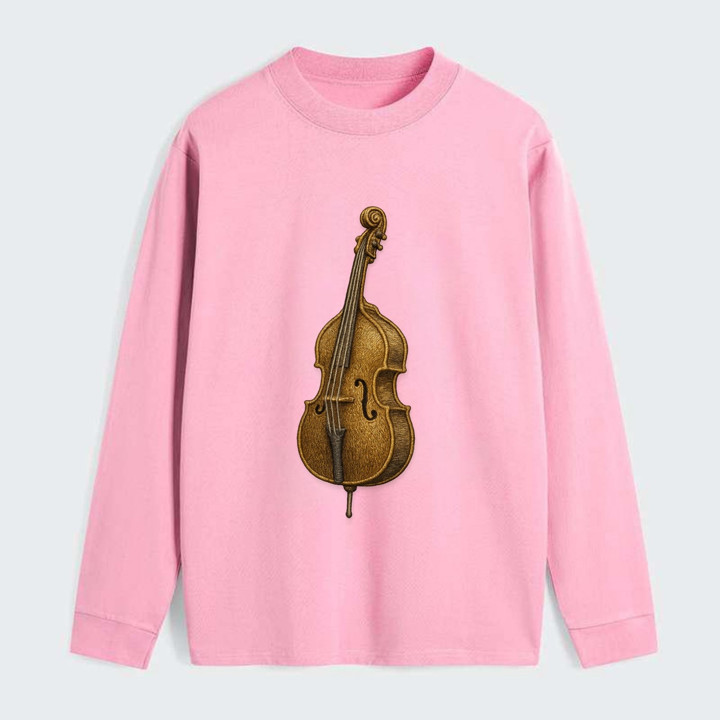 Acoustic Bass  - Classic Long Sleeve Shirt - Pink