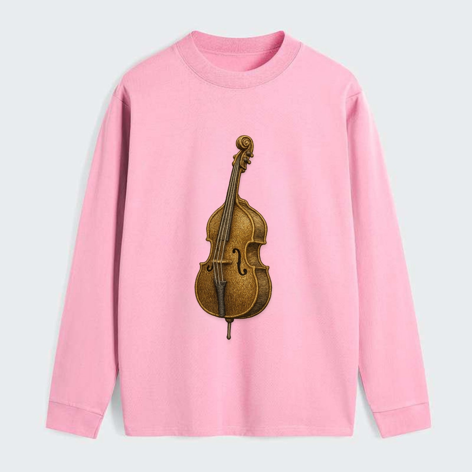 Acoustic Bass  - Classic Long Sleeve Shirt - Pink