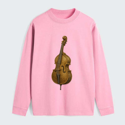 Acoustic Bass  - Classic Long Sleeve Shirt - Pink