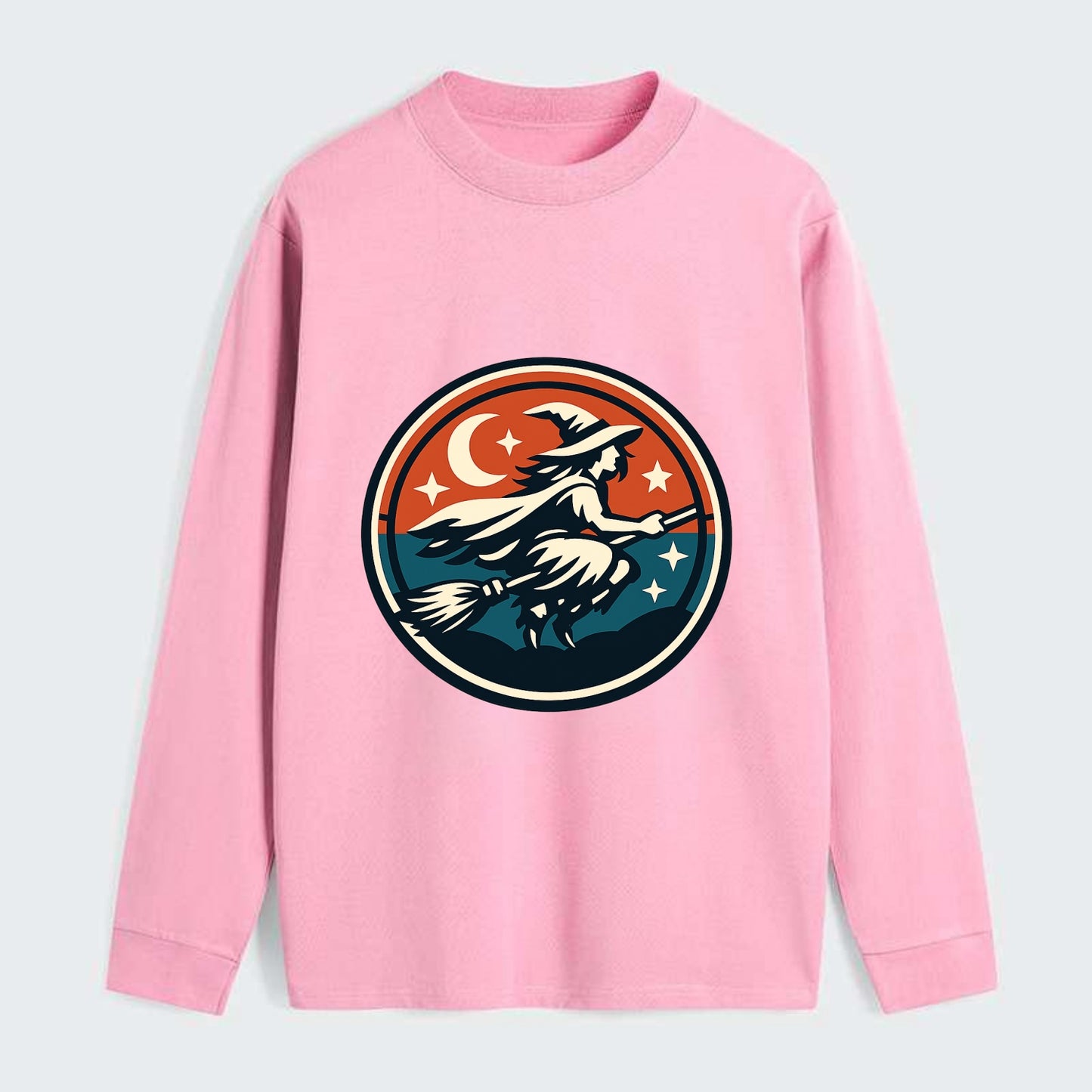 Mystic Night Witch Emblem - Classic Long Sleeve Shirt - Pink