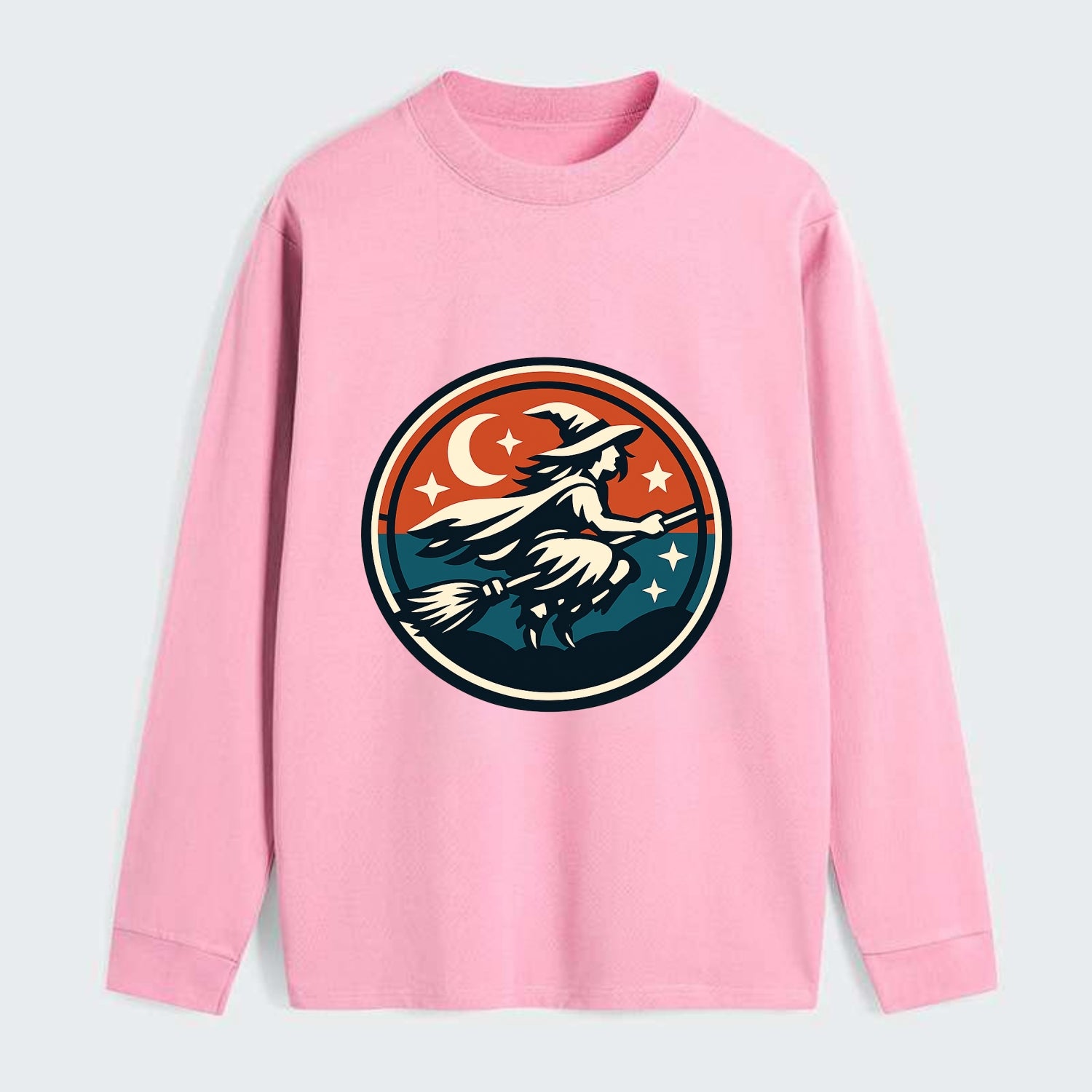 Mystic Night Witch Emblem - Classic Long Sleeve Shirt - Pink