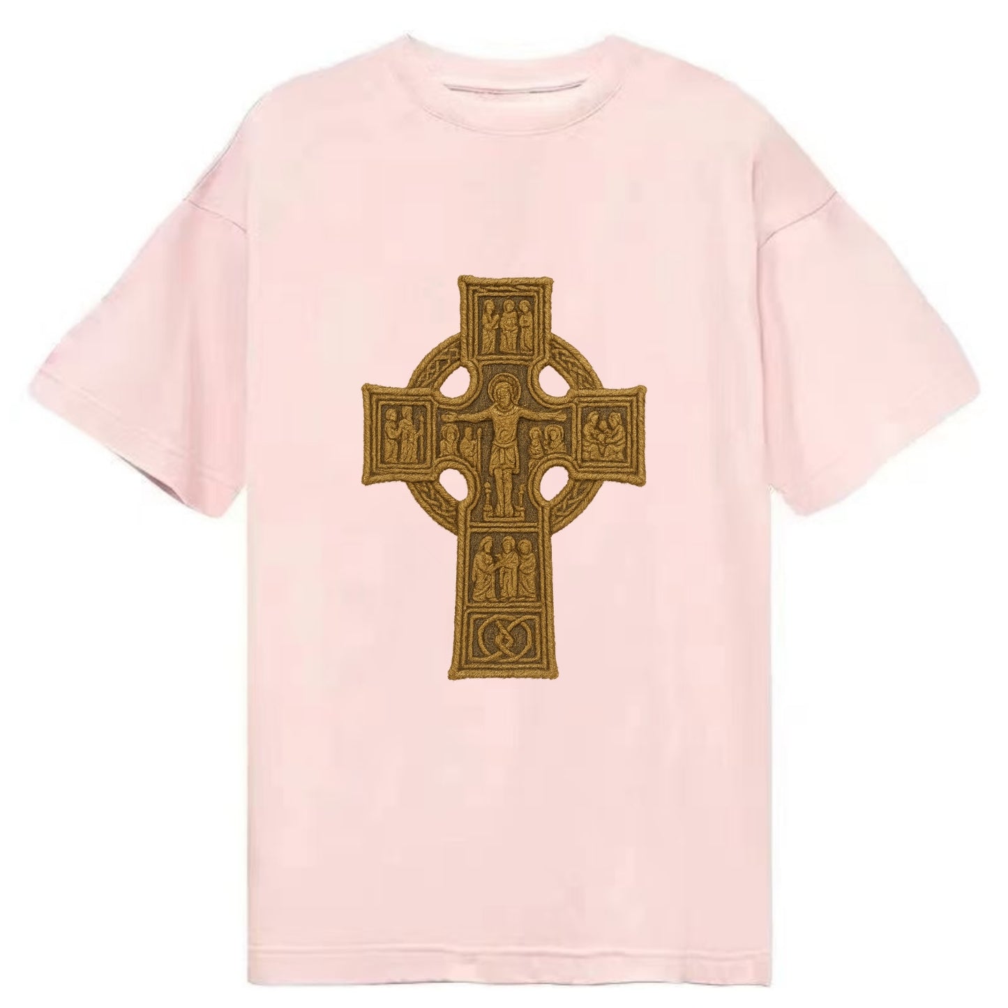 Monasterboice Cross - Classic T-shirt - Pink