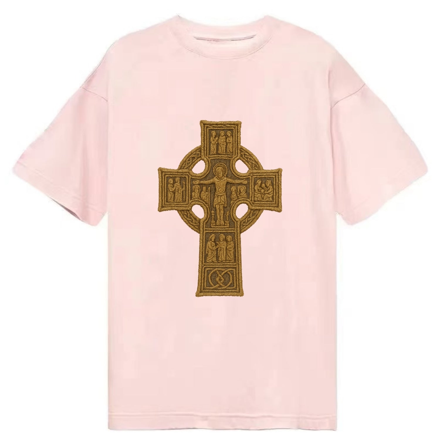 Monasterboice Cross - Classic T-shirt - Pink