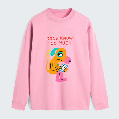 CATS OWN YOU | Cat on throne pointing down - Classic Long Sleeve Shirt - Pink