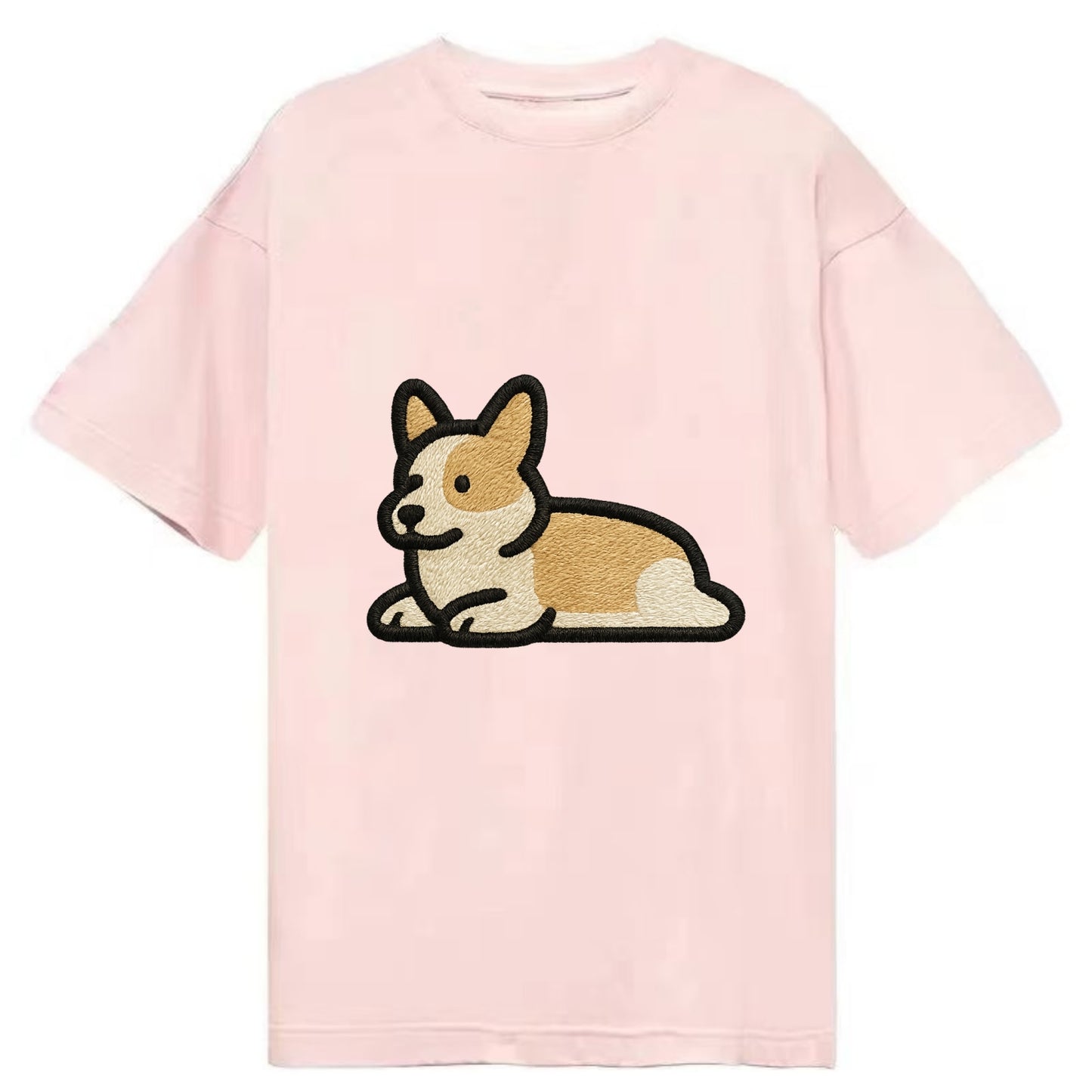 Corgi - Sploot lying position - Classic T-shirt - Pink