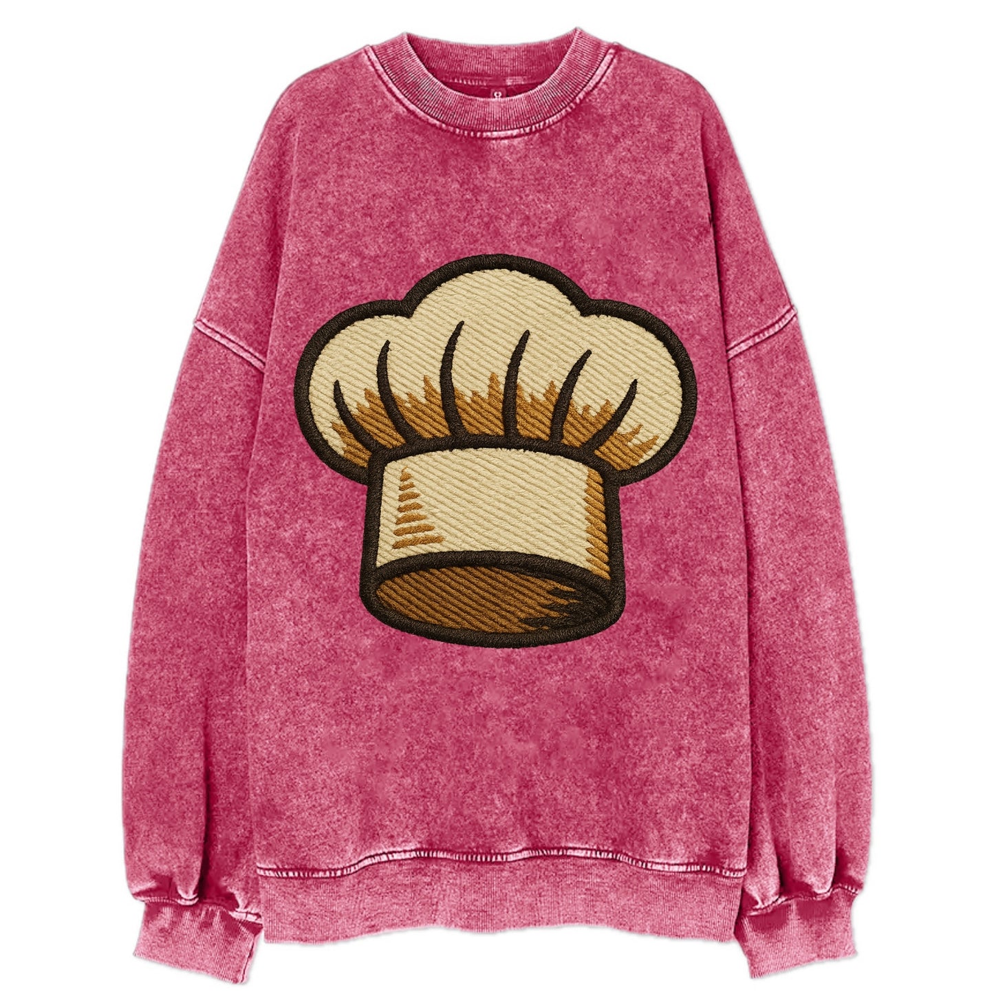 Chef Hat  - Vintage Sweatshirt - Pink