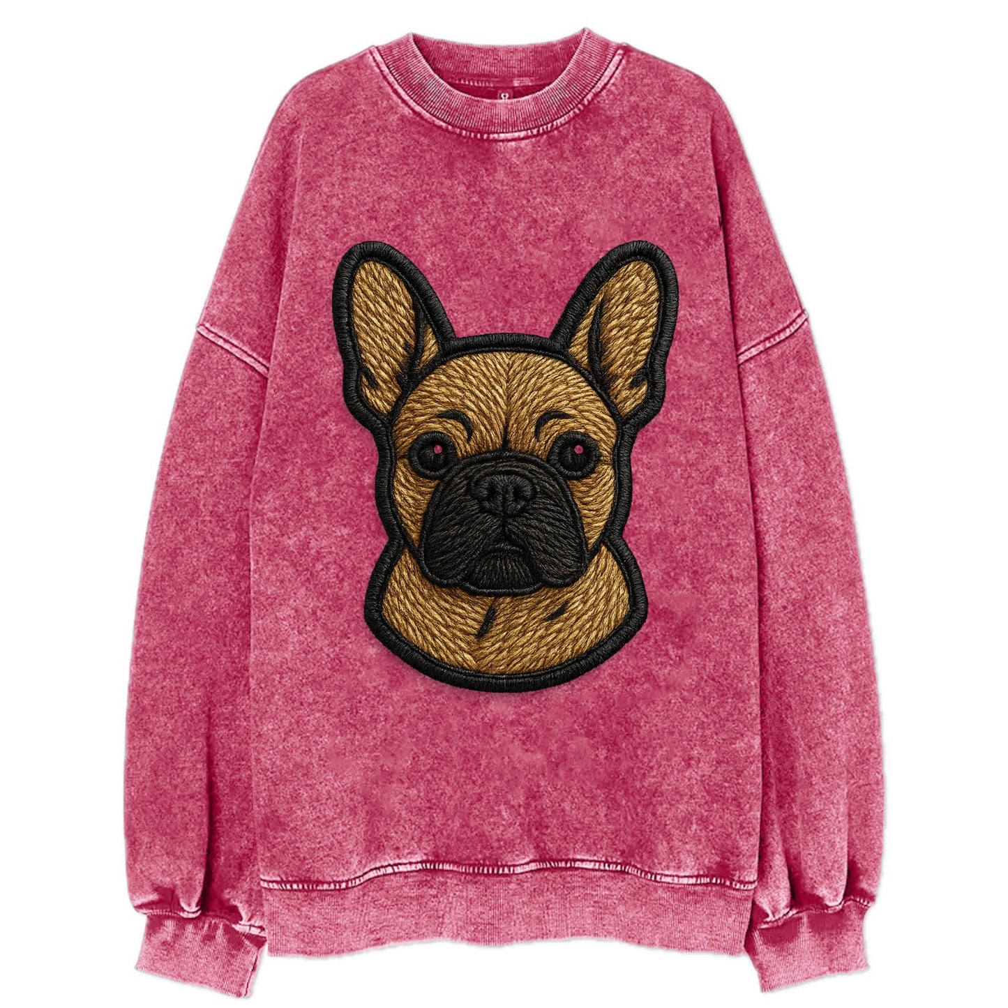 French Bulldog - Modern streetwear style - Vintage Sweatshirt - Pink