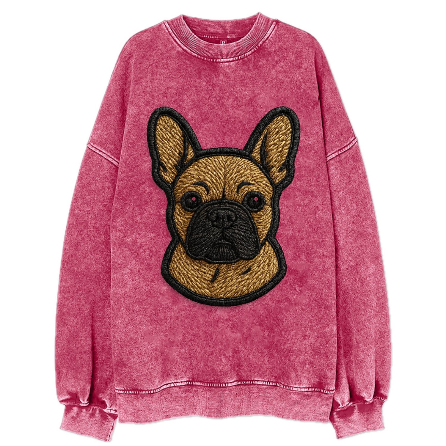 French Bulldog - Modern streetwear style - Vintage Sweatshirt - Pink