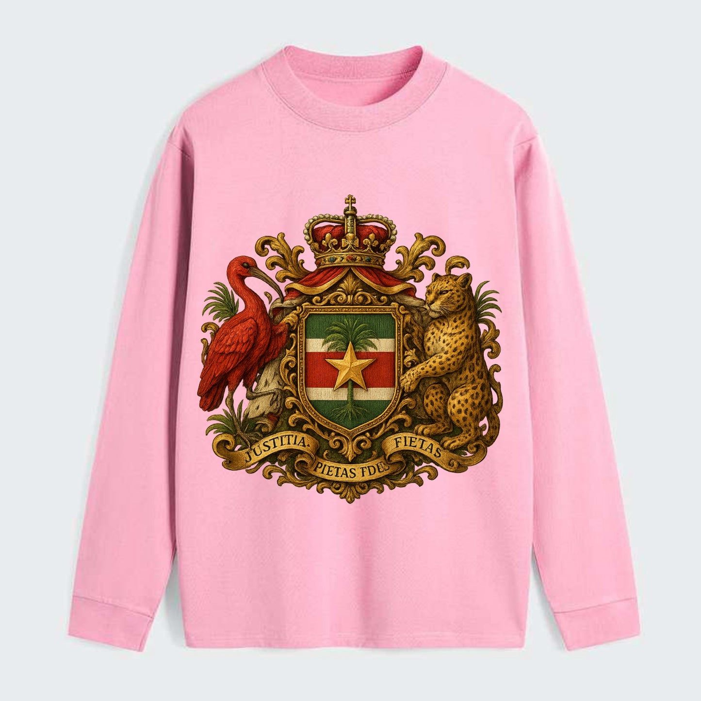 Suriname Star Emblem  - Classic Long Sleeve Shirt - Pink