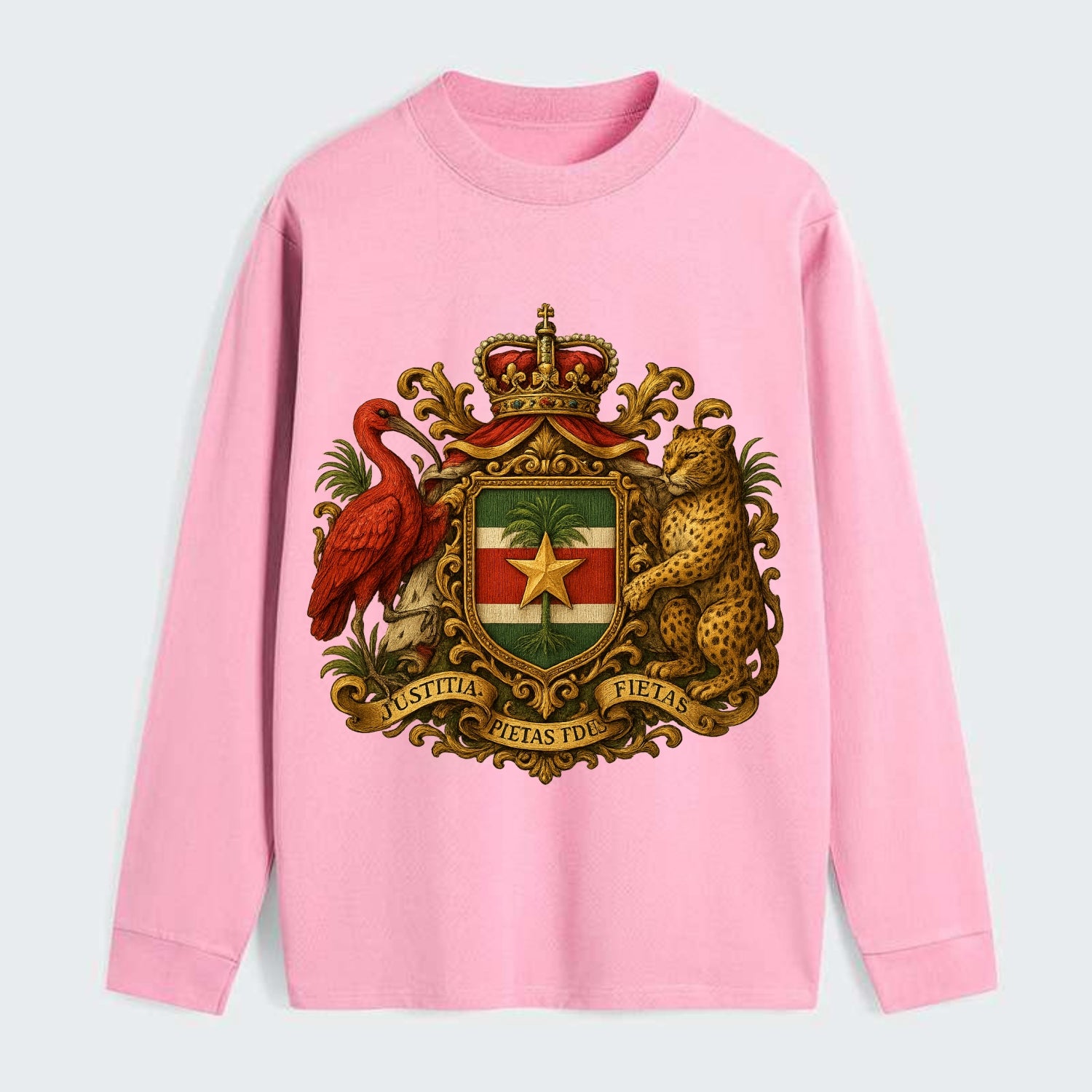 Suriname Star Emblem  - Classic Long Sleeve Shirt - Pink