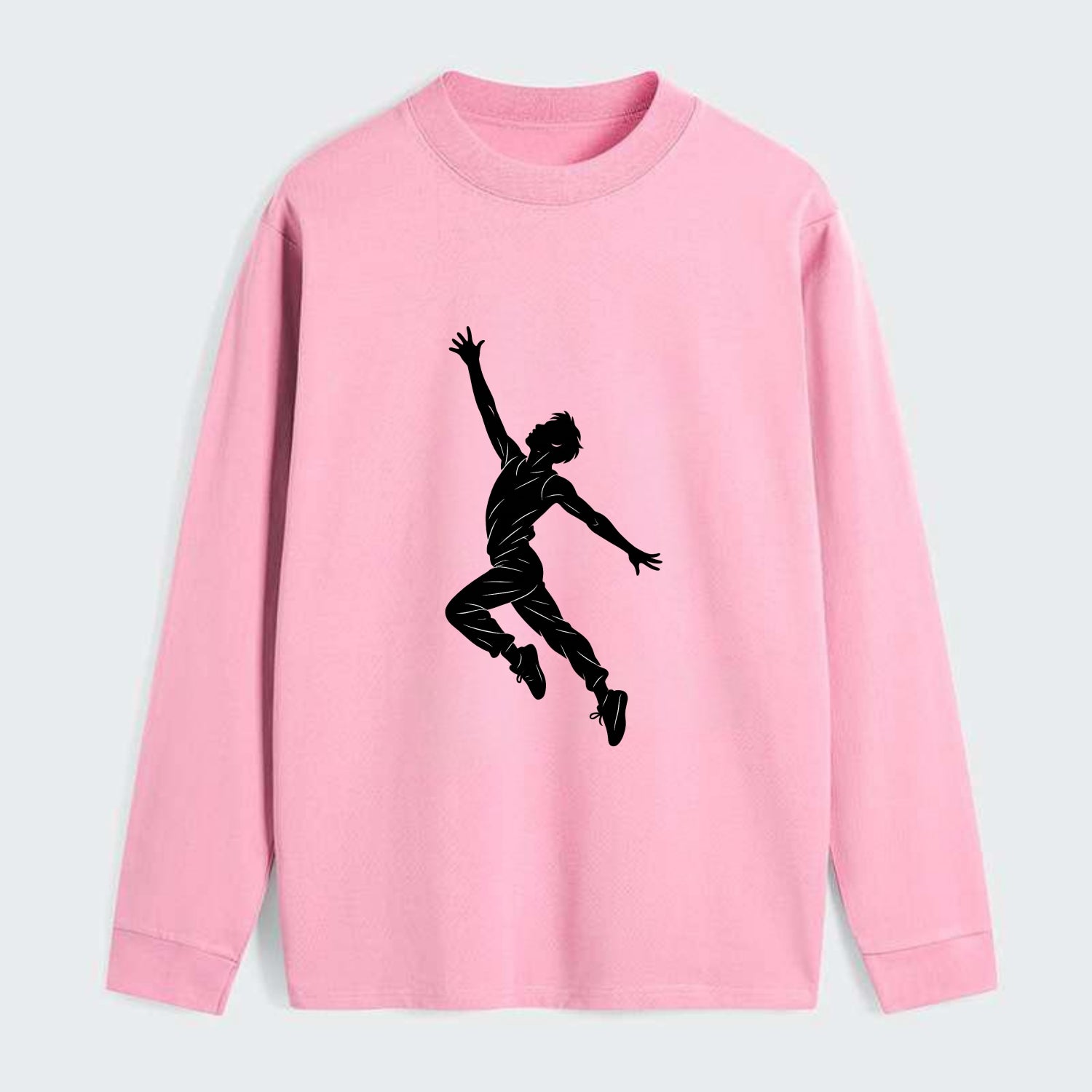 Modern dancer reaching skyward - Classic Long Sleeve Shirt - Pink