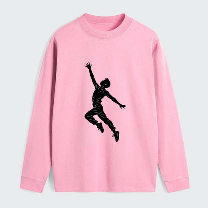 Modern dancer reaching skyward - Classic Long Sleeve Shirt - Pink