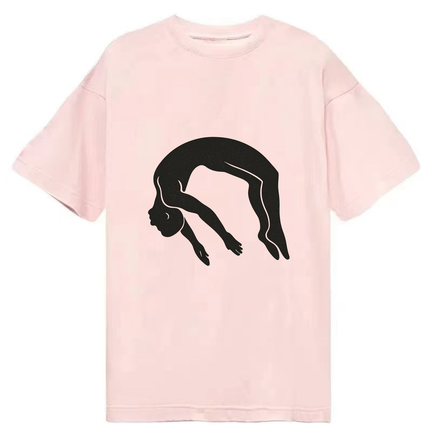 Gymnast doing a backflip - Classic T-shirt - Pink