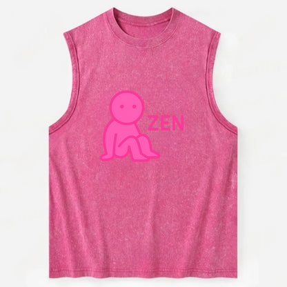 TRENDS ARE CIRCULAR | Dizzy fashion wheel - Vintage Washed Tank - Pink