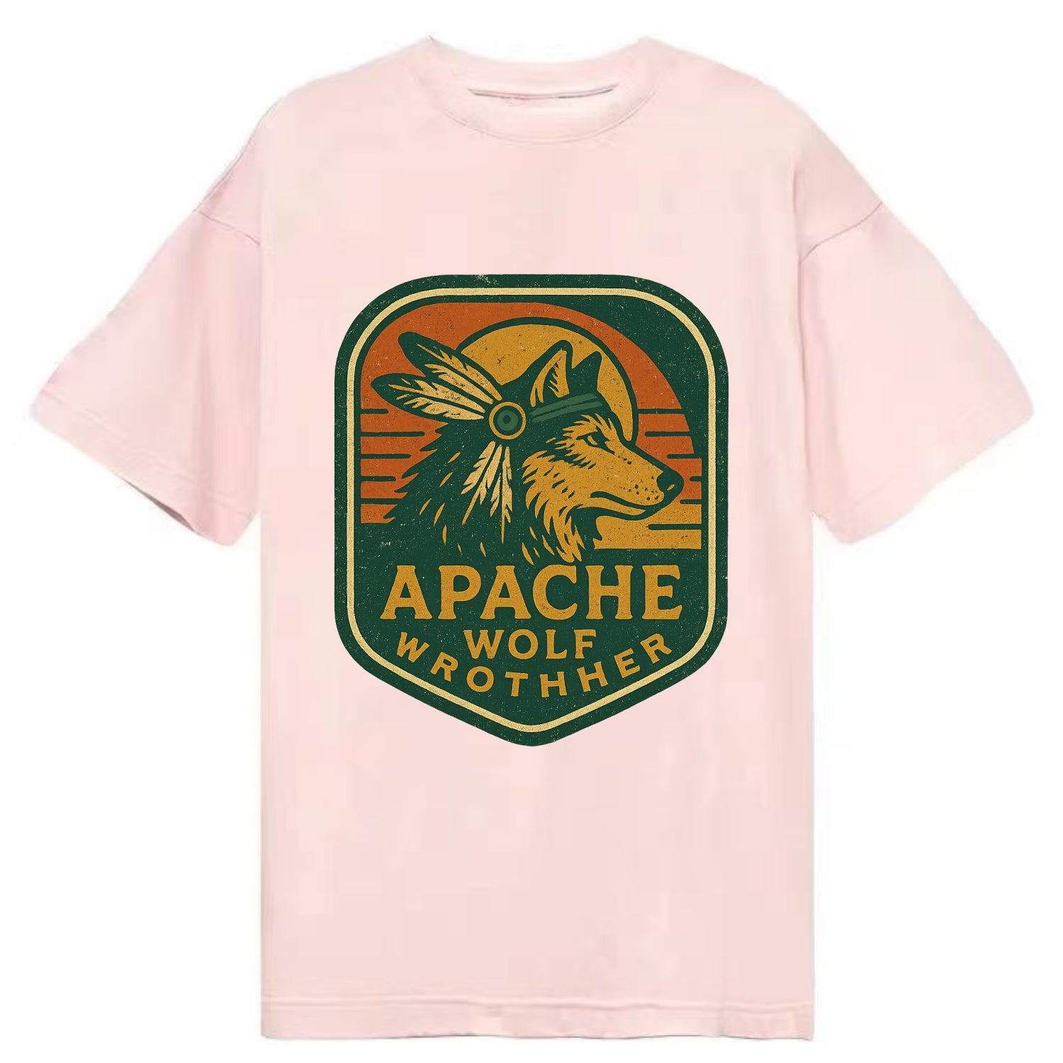 Apache Wolf Brother  - Classic T-shirt - Pink