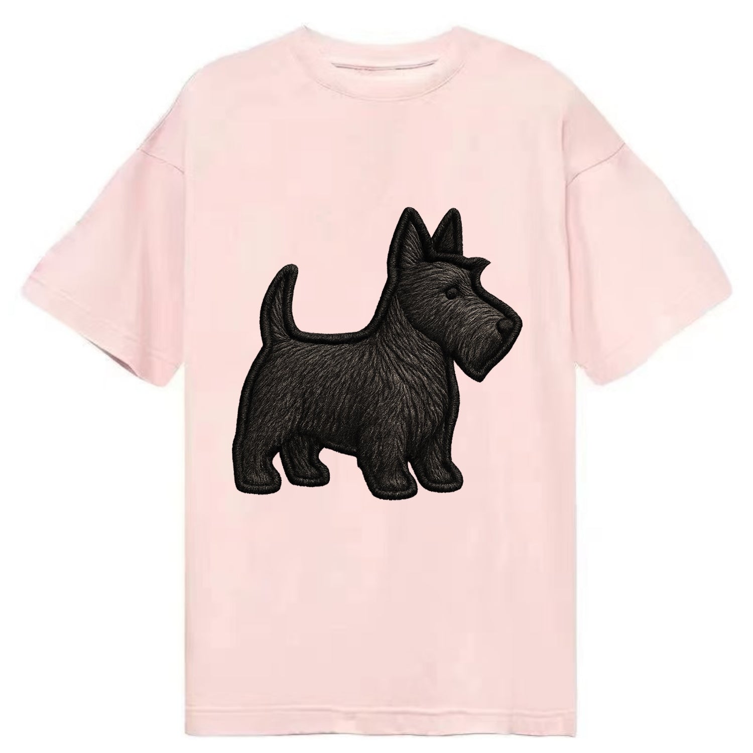 Scottish Terrier - Contemporary scottie - Classic T-shirt - Pink