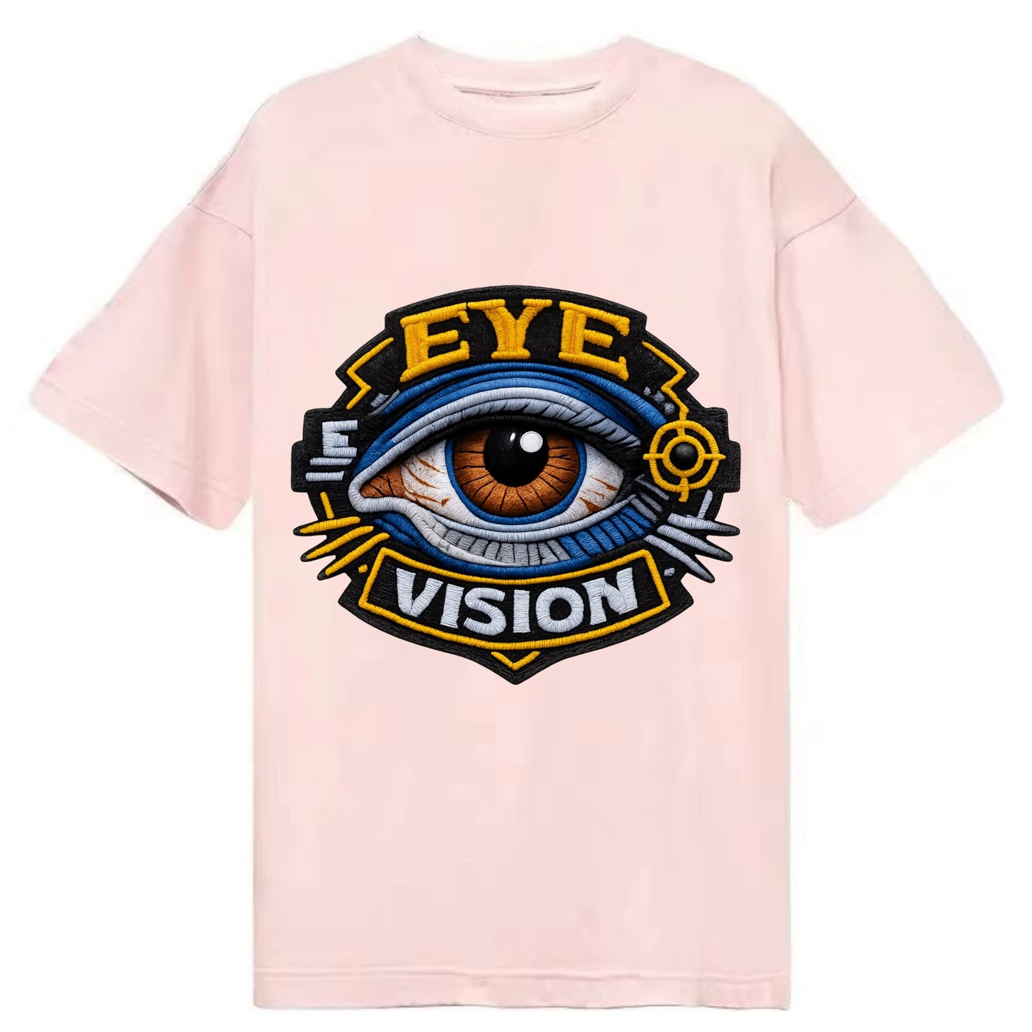 EYE VISION - anatomical eye in blue and brown , optometry - Classic T-shirt - Pink