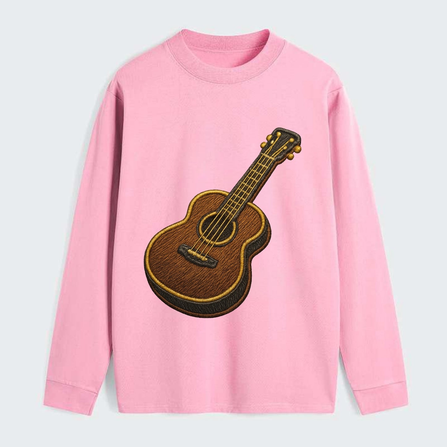 Vintage Guitar  - Classic Long Sleeve Shirt - Pink