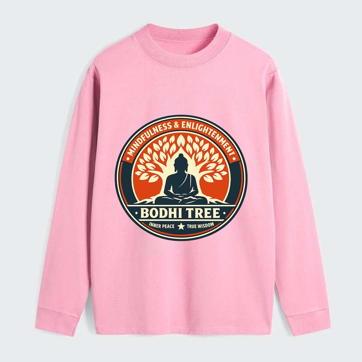 Zen Harmony Emblem - Classic Long Sleeve Shirt - Pink