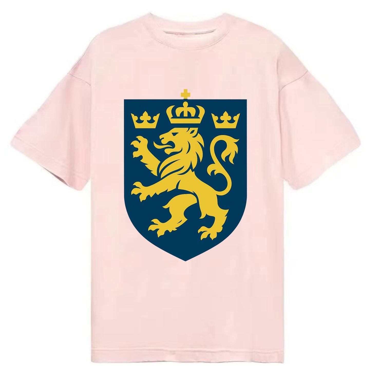 Sweden Three Crowns Emblem  - Classic T-shirt - Pink