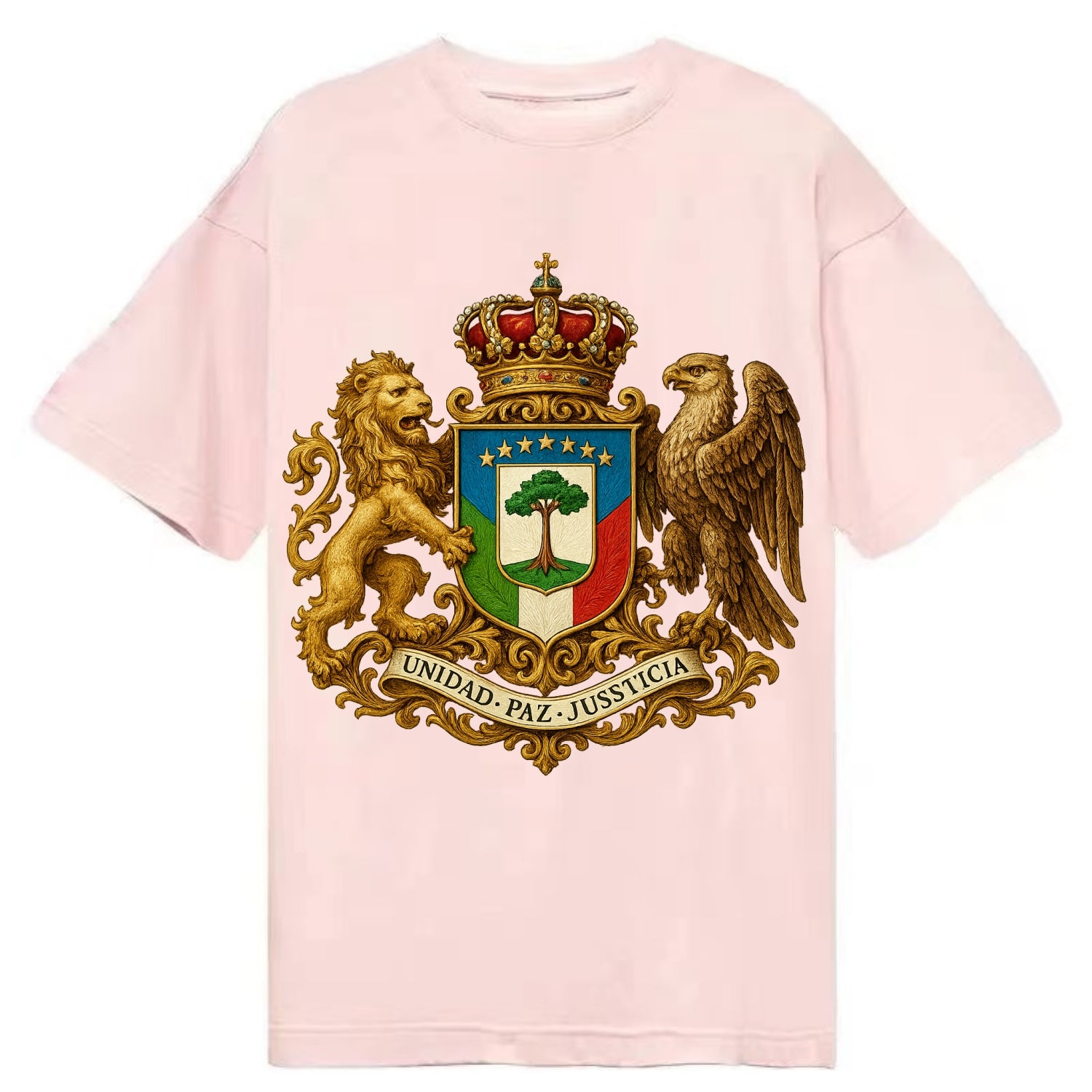 Equatorial Guinea Silk Cotton Tree Emblem - Classic T-shirt - Pink