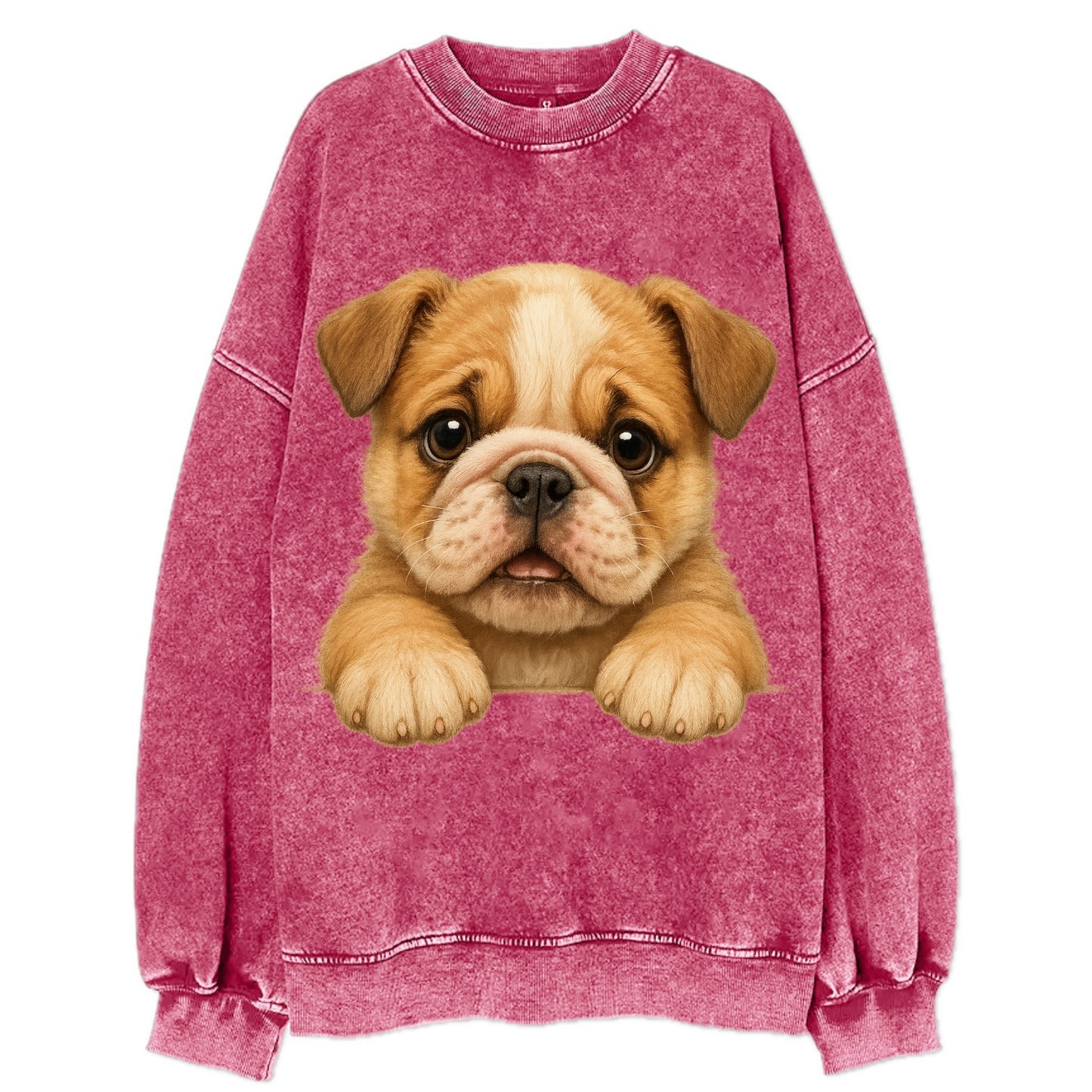 Bulldog  - Vintage Sweatshirt - Pink