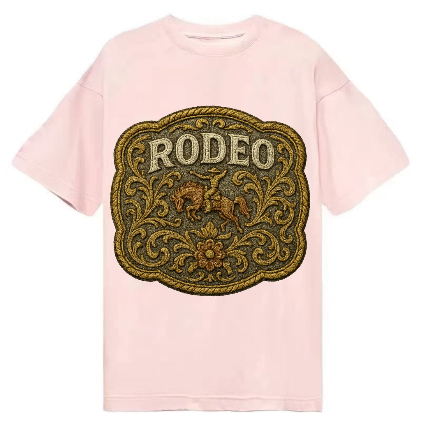 Rodeo Buckle  - Classic T-shirt - Pink