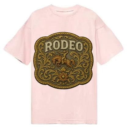 Rodeo Buckle  - Classic T-shirt - Pink