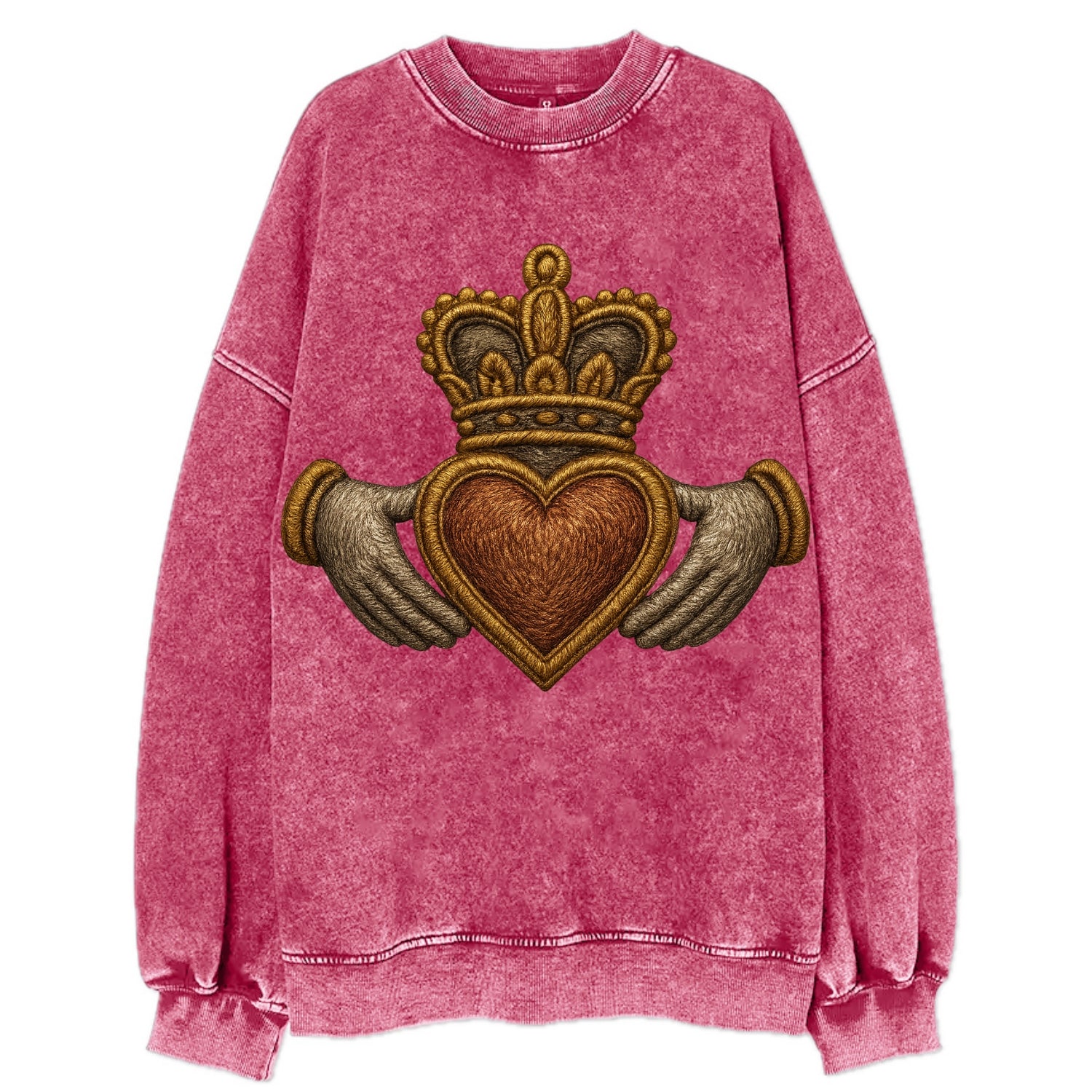 Claddagh  - Vintage Sweatshirt - Pink
