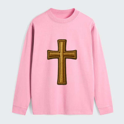 Latin Cross - Classic Long Sleeve Shirt - Pink