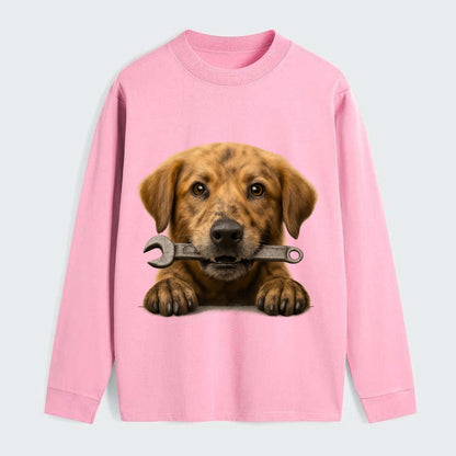Mechanic Dog  - Classic Long Sleeve Shirt - Pink