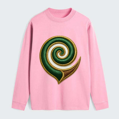 Maori Koru  - Classic Long Sleeve Shirt - Pink