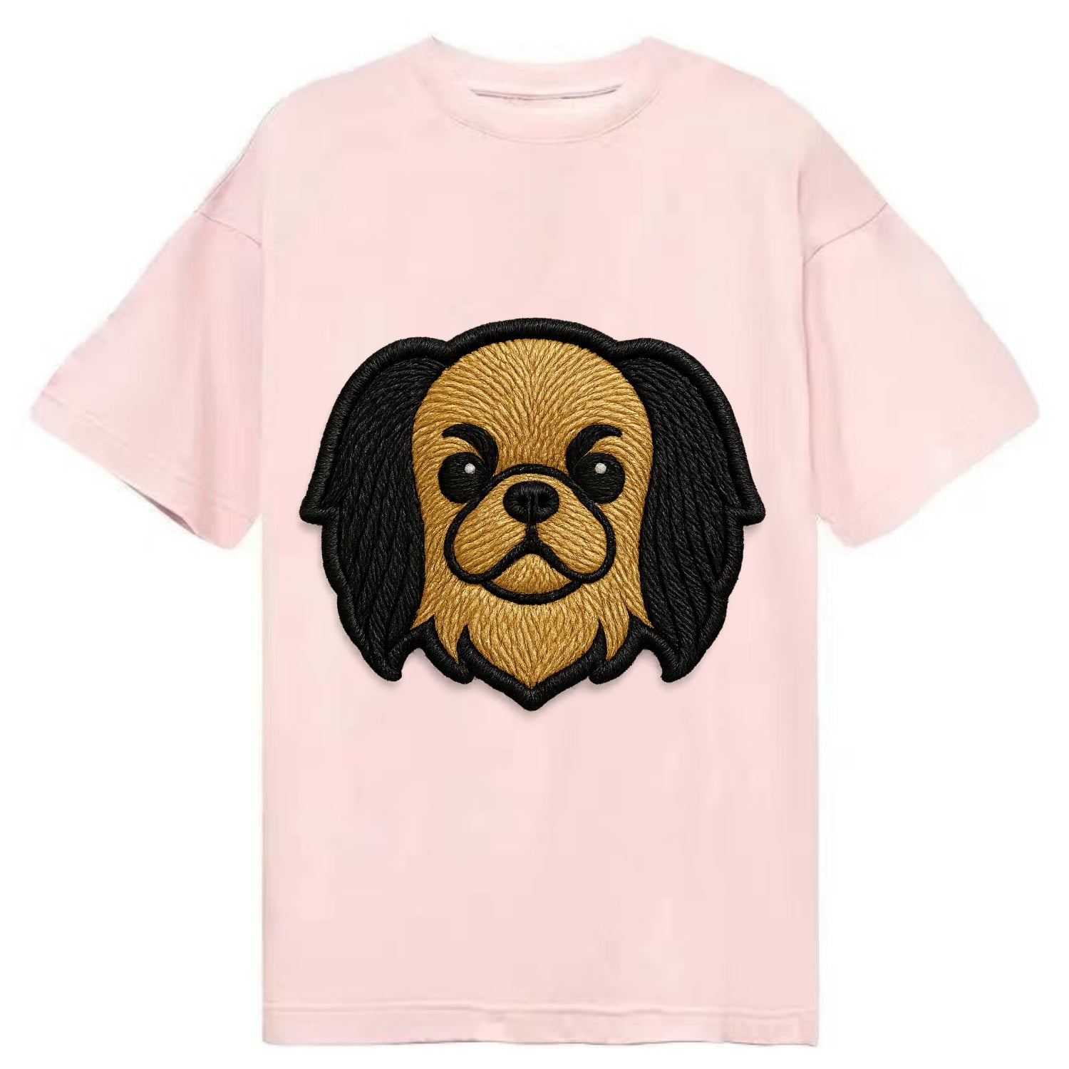 Japanese Chin - Modern flat-face logo wi - Classic T-shirt - Pink