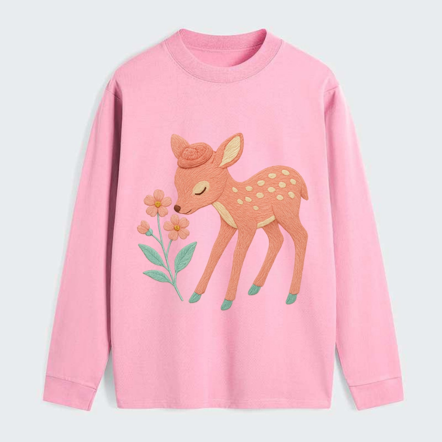 Coral Fawn - Classic Long Sleeve Shirt - Pink