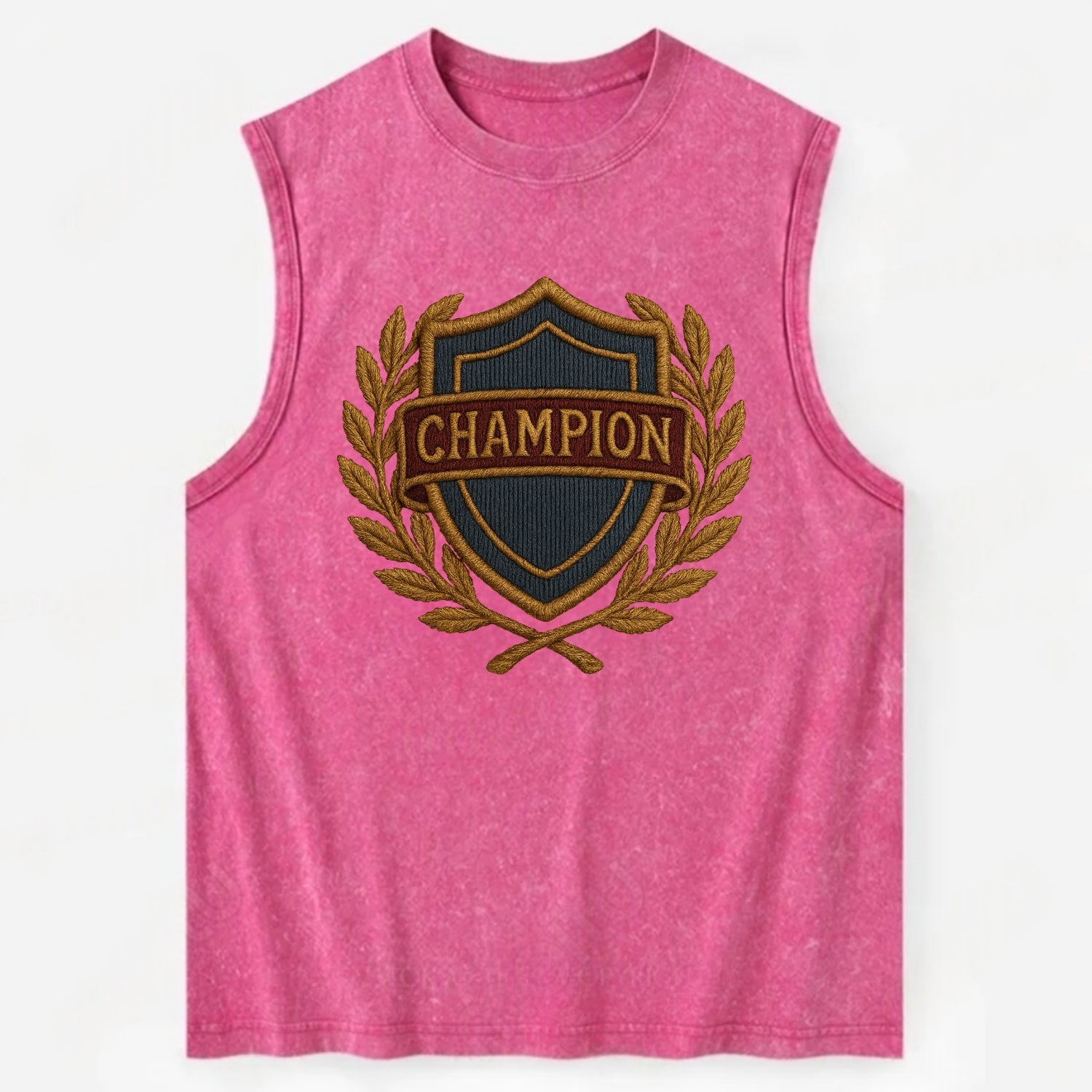 Champion Shield  - Vintage Washed Tank - Pink