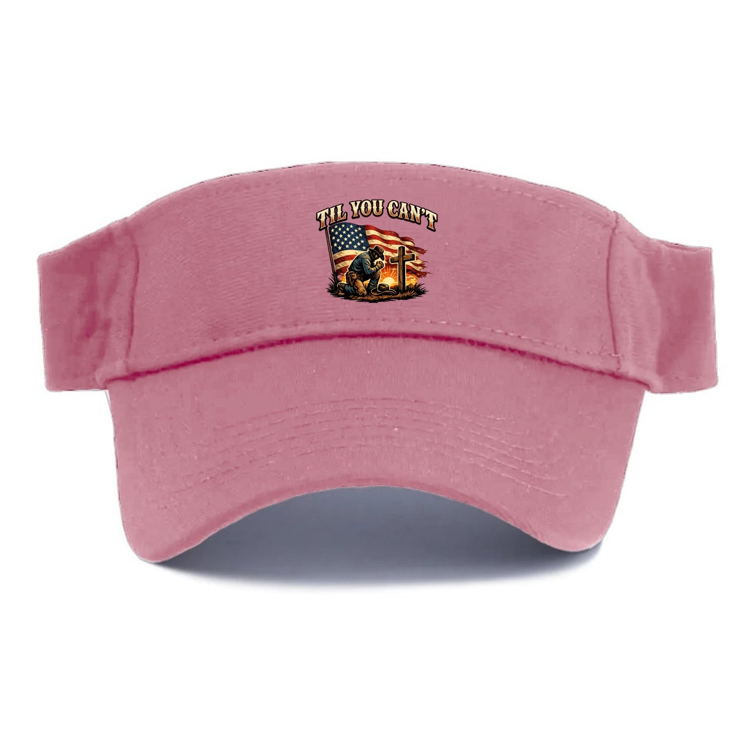 Til You Cant - Praying Cowboy - Visor - Pink