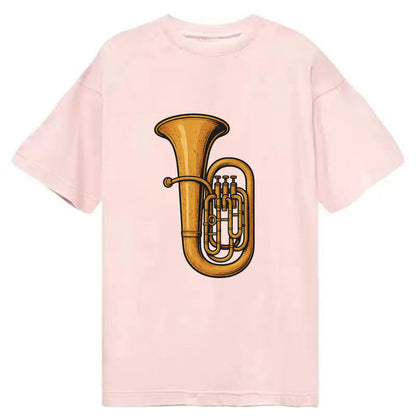 Tuba with large brass bell - Classic T-shirt - Pink