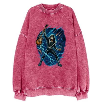 Ace Frehley Cosmic Solo - Vintage Sweatshirt - Pink
